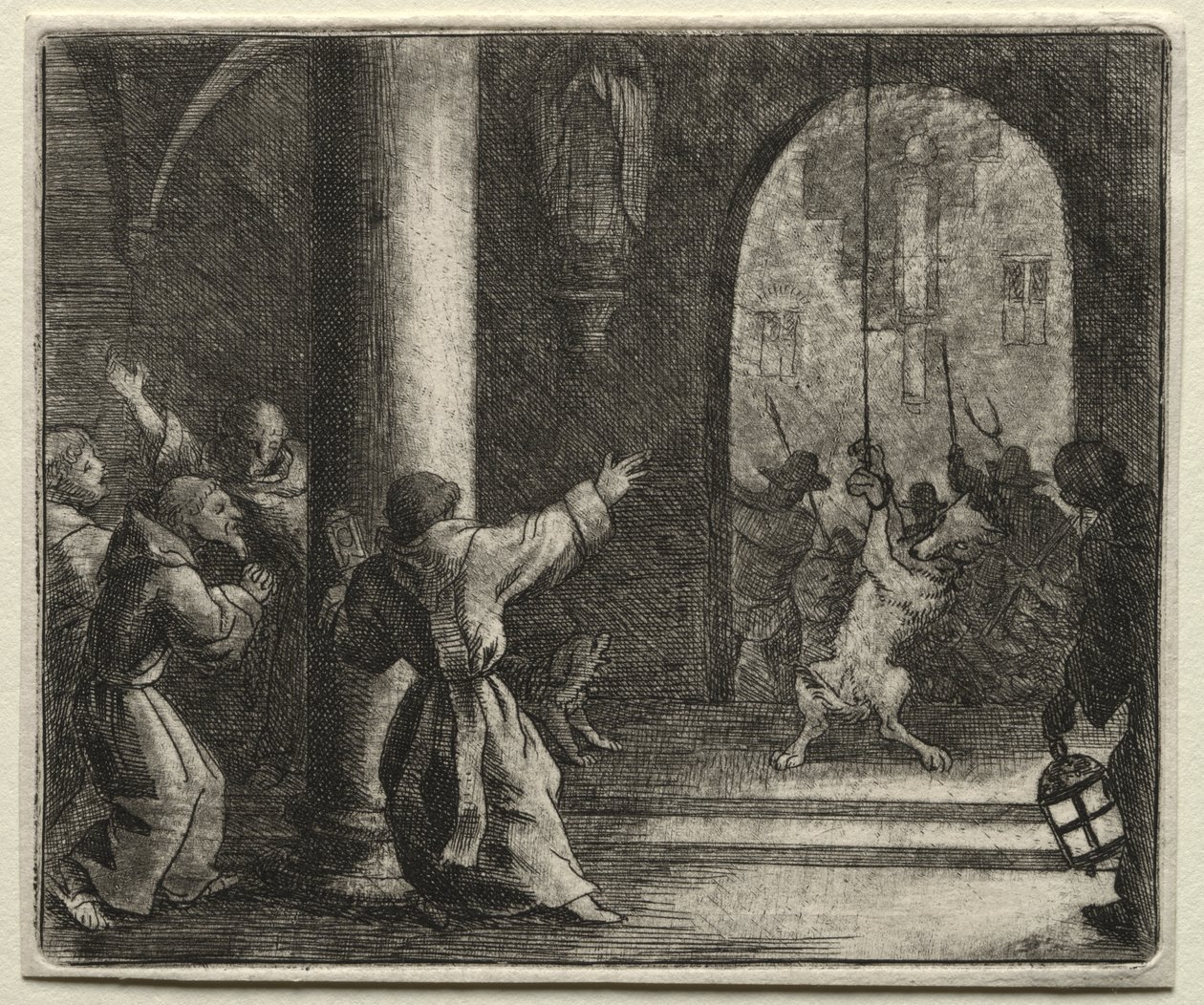 Reynard the Fox:  Reynard Tricks the Wolf de Allart van Everdingen