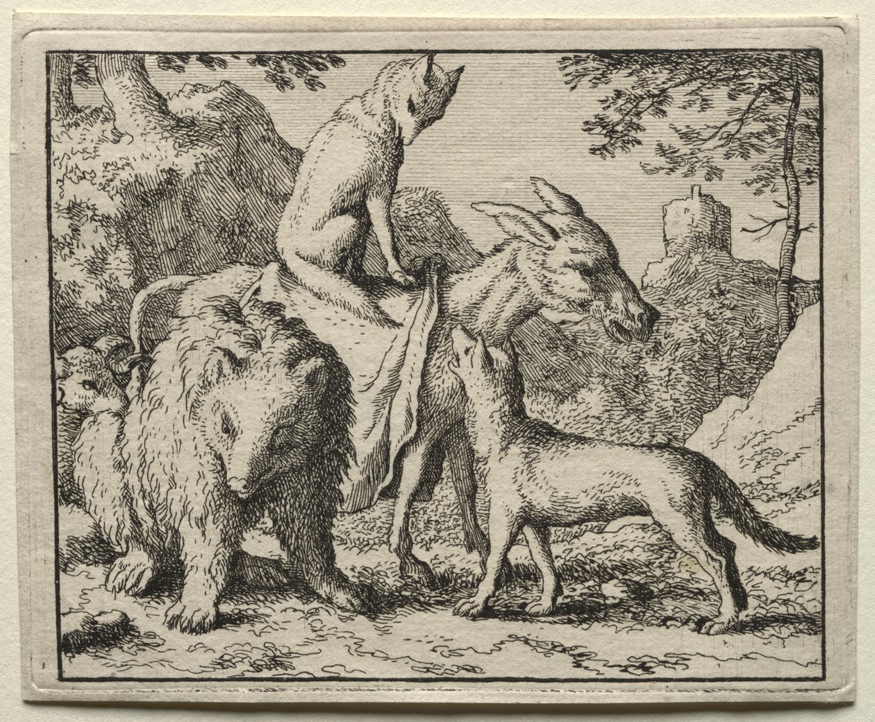 Reynard the Fox:  Reynard and his Companions de Allart van Everdingen