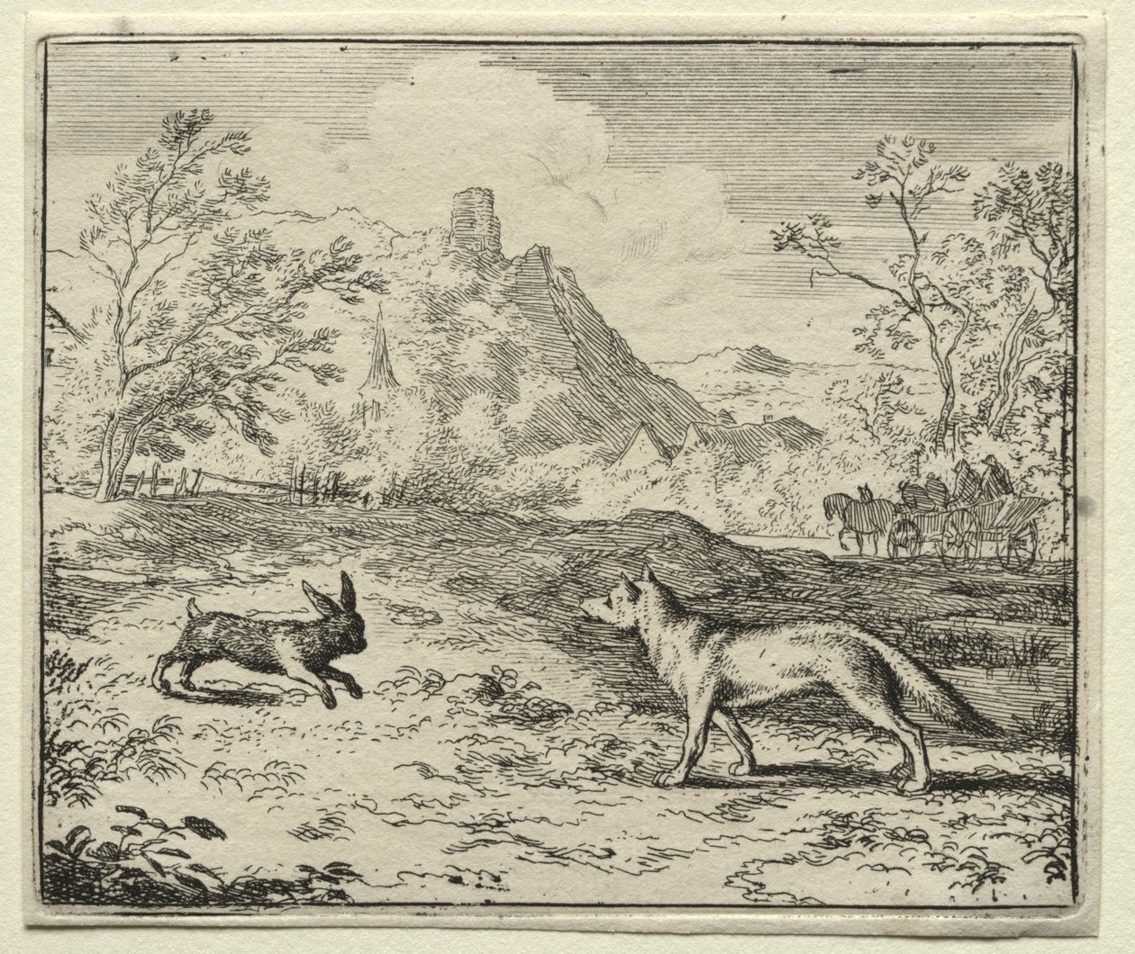 Reynard the Fox:  Reynard and the Rabbit de Allart van Everdingen