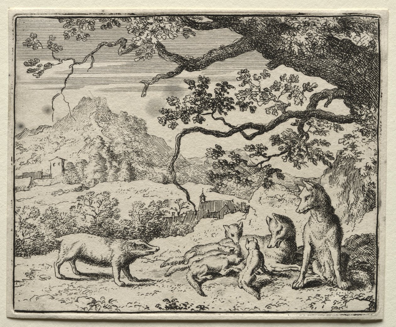 Reynard the Fox:  The Badger Calls Reynard to Court de Allart van Everdingen