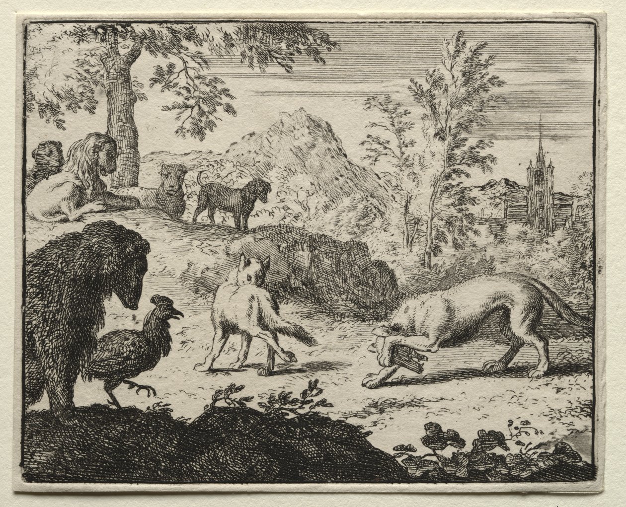 Reynard the Fox:  The Combat Between Reynard and the Wolf de Allart van Everdingen