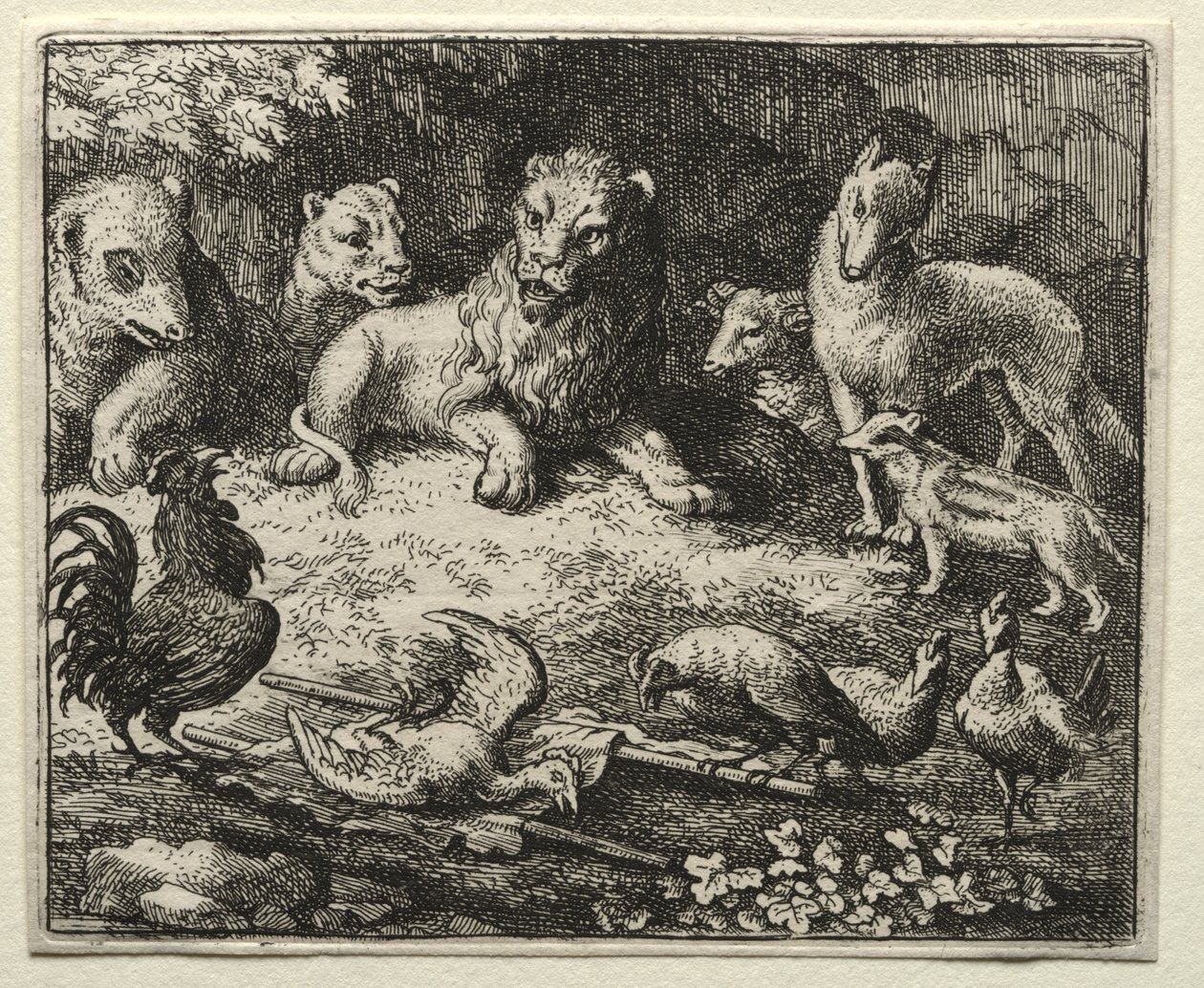 Reynard the Fox:  The Complaint of the Cock de Allart van Everdingen