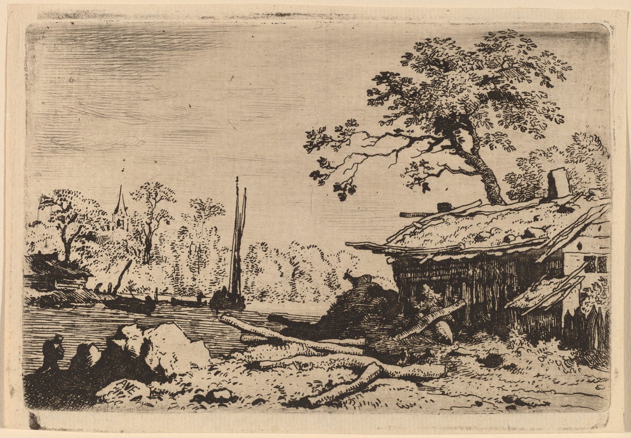 Choza ruinosa de Allart van Everdingen