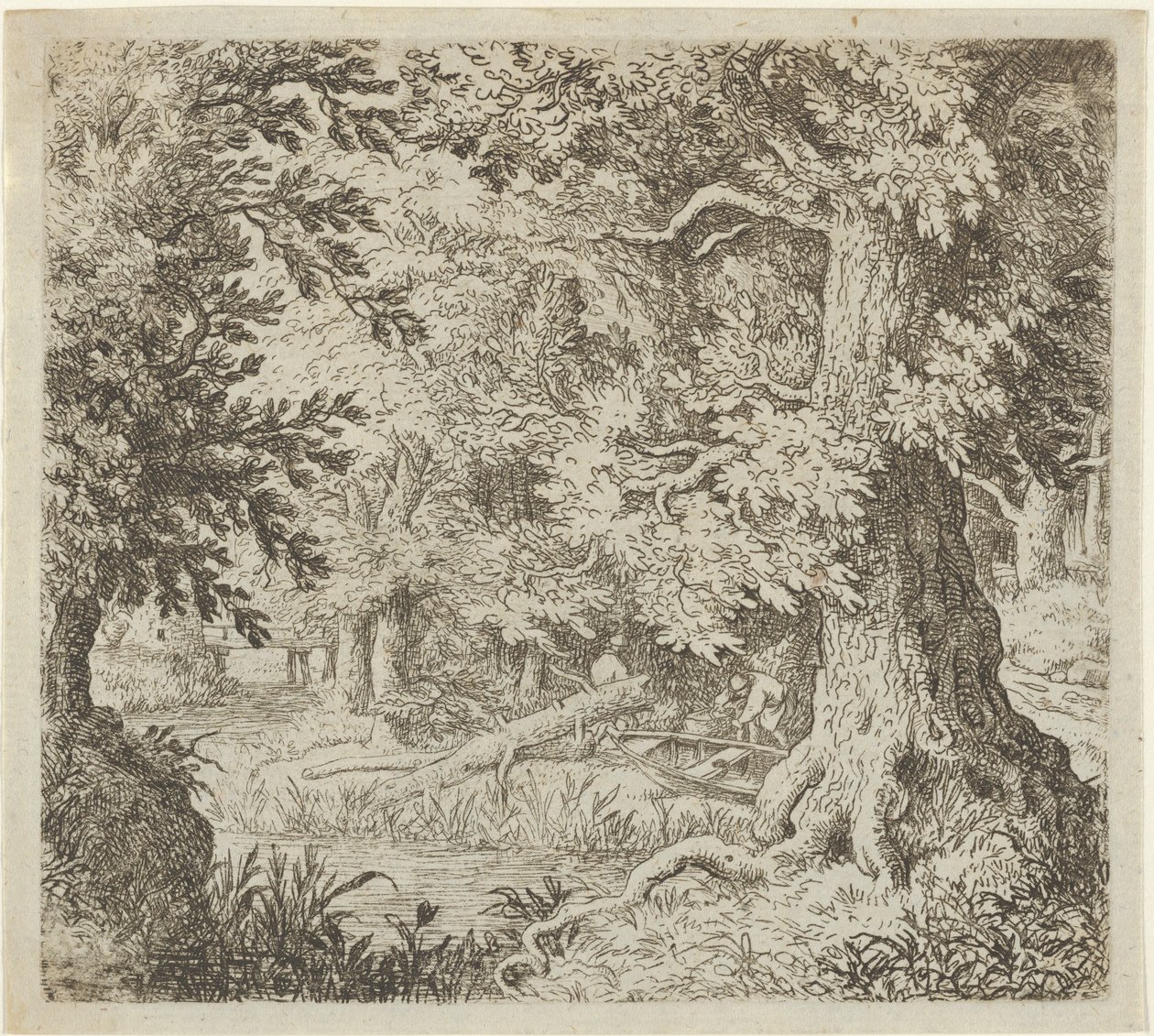 El arroyo en el bosque, siglo XVII de Allart van Everdingen