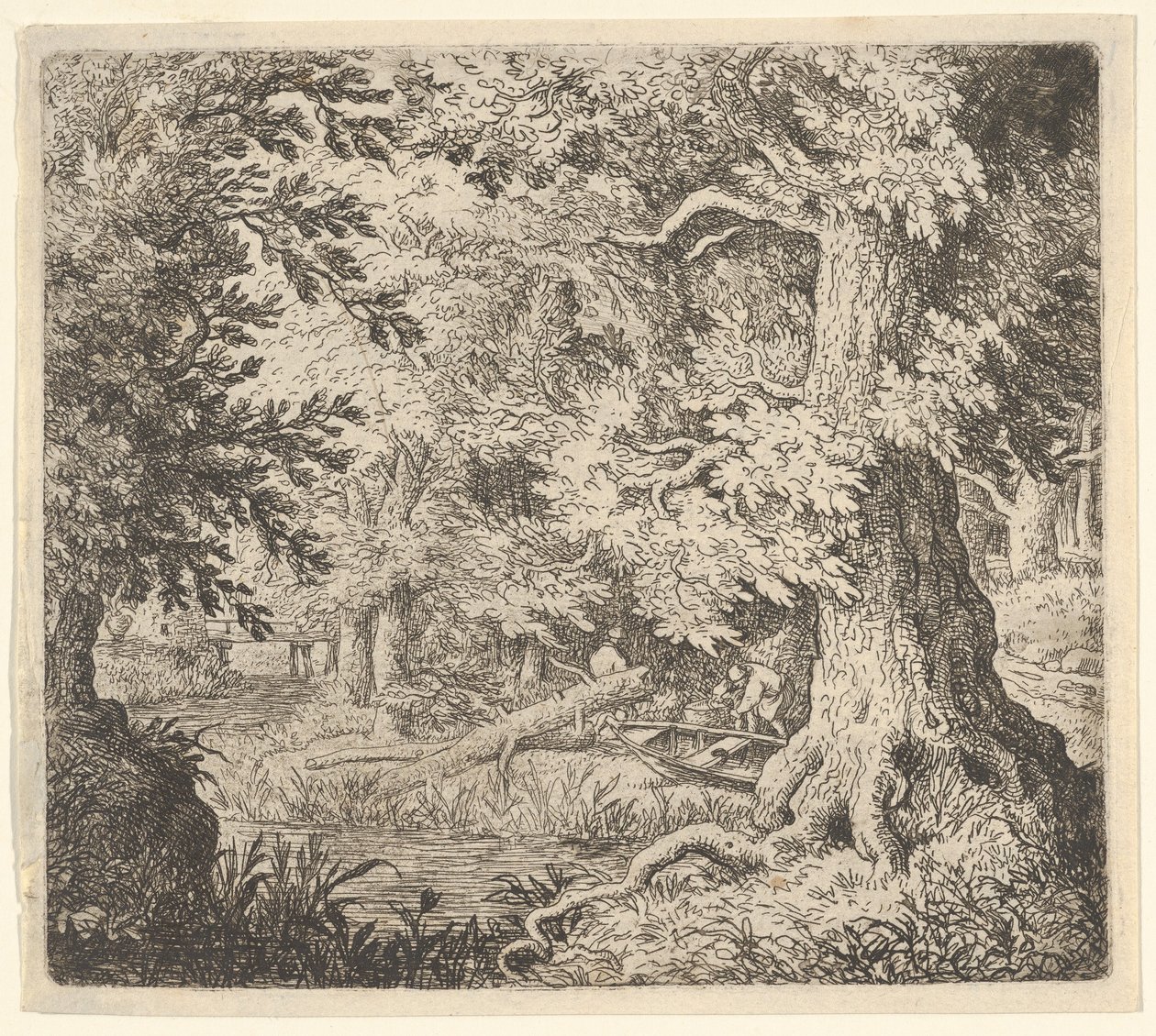 El arroyo en el bosque de Allart van Everdingen