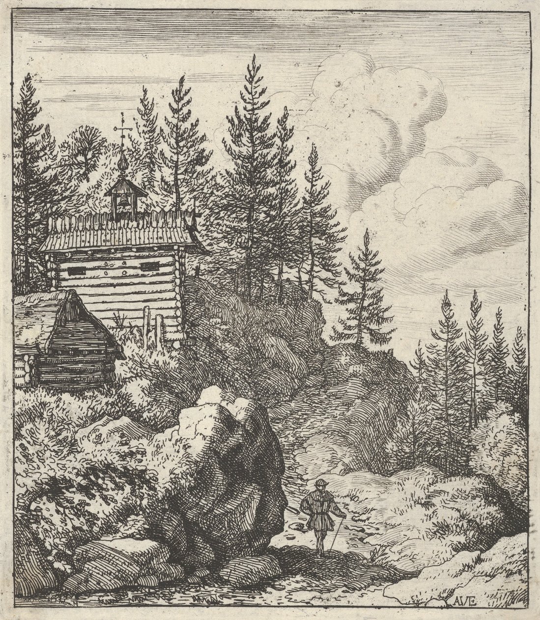 La Capilla, siglo XVII de Allart van Everdingen