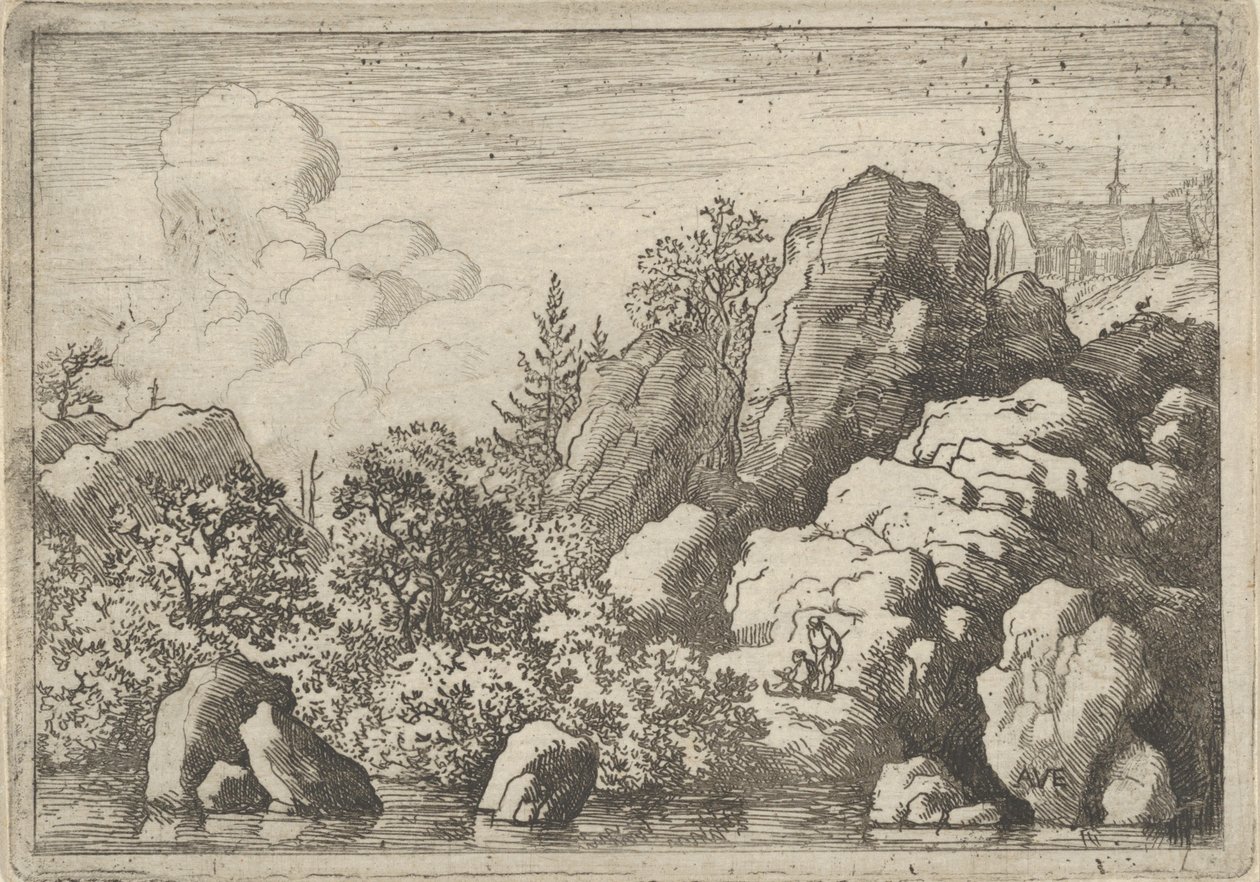 La iglesia en la colina, siglo XVII de Allart van Everdingen