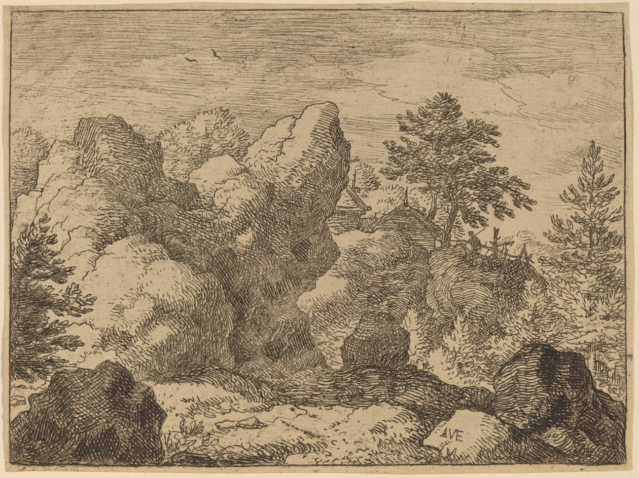 La roca puntiaguda de Allart van Everdingen