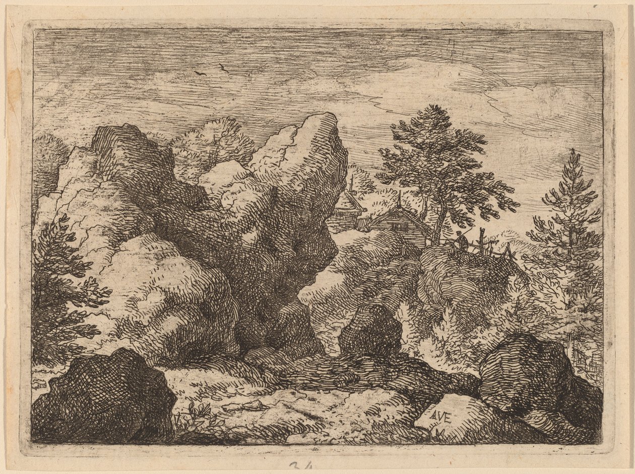 La roca puntiaguda de Allart van Everdingen