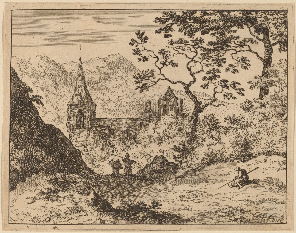 El campanario de Allart van Everdingen