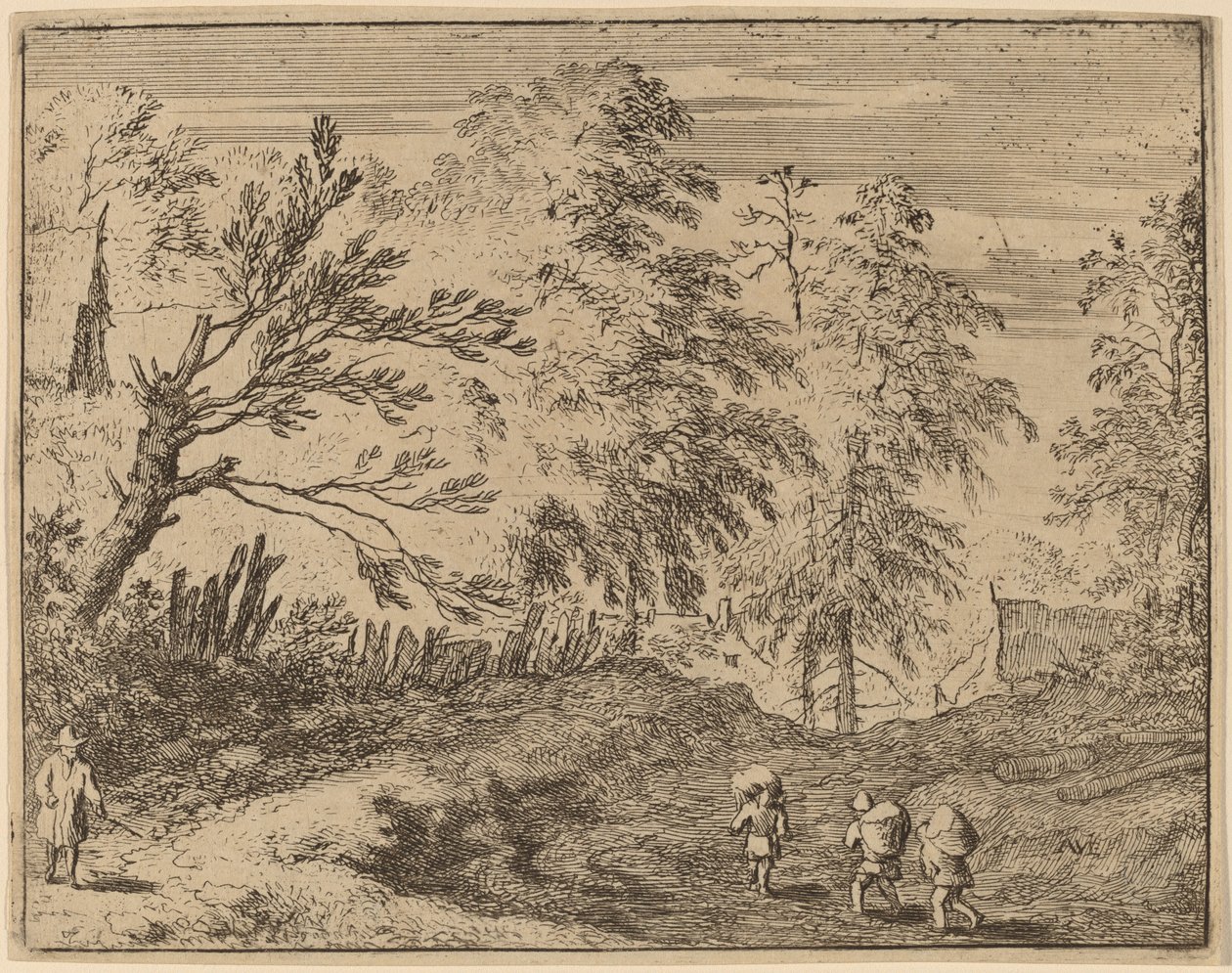 Tres porteros, probablemente c. 1645-1656 de Allart van Everdingen