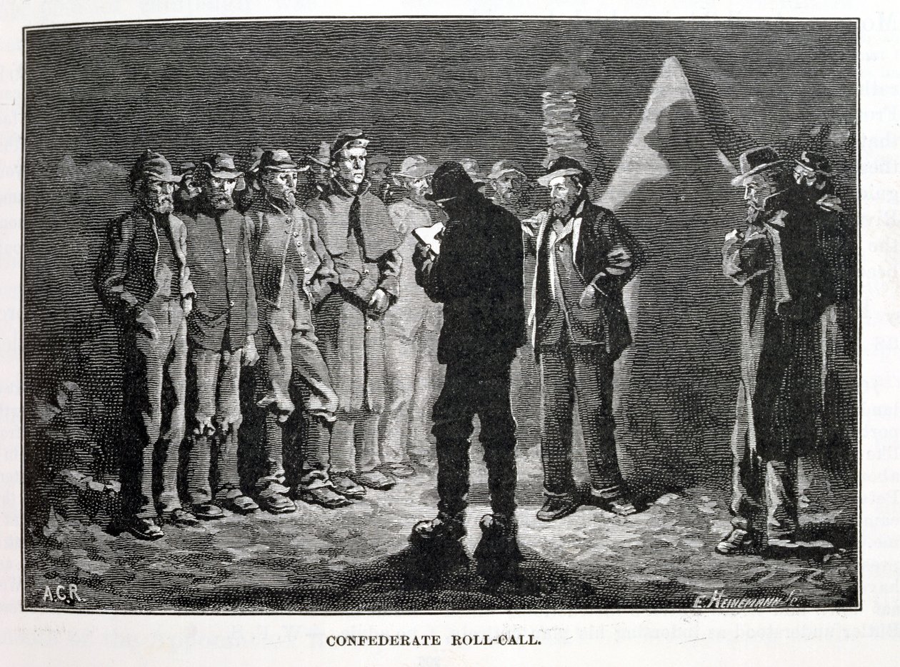 Lista de la Confederación, grabado por Ernst Heinemann (1848-1912), ilustración de 