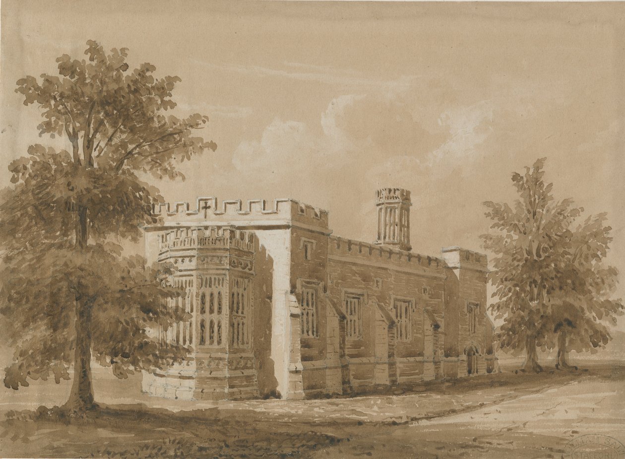 Tixall - Capilla en Tixall Hall de Allen Edward Everitt