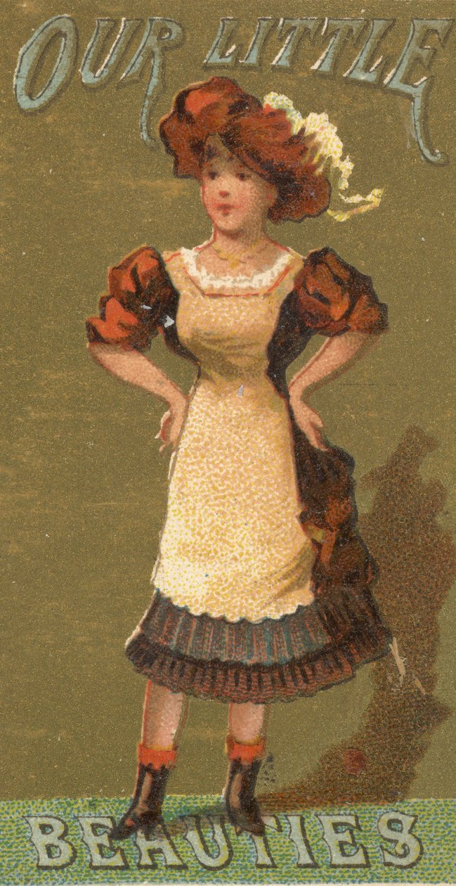 De la serie Niñas y Niños N58 promoviendo los cigarrillos Our Little Beauties, 1887 de Allen and Ginter