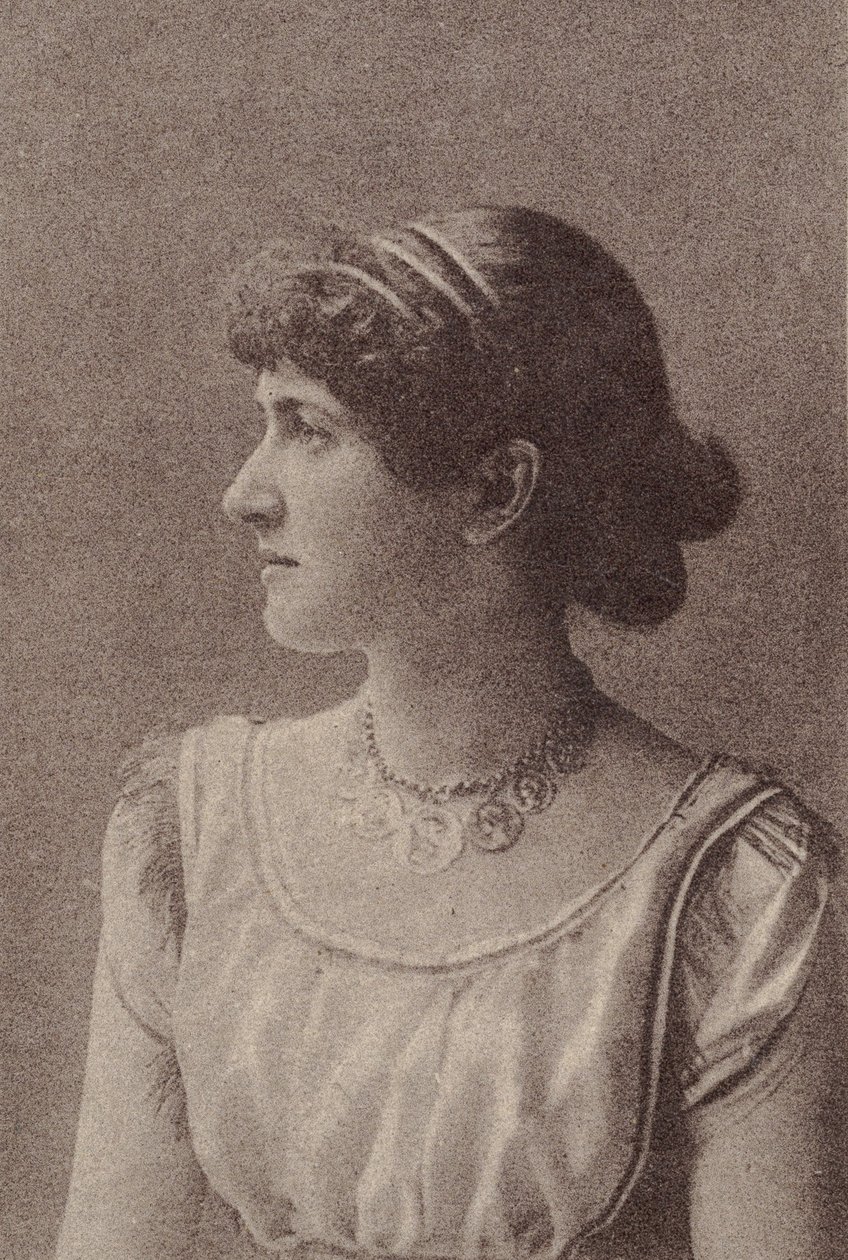 Kitty Welch, de la serie Actrices N67 promoviendo Virginia Brights Cigarettes, ca. 1888 de Allen and Ginter