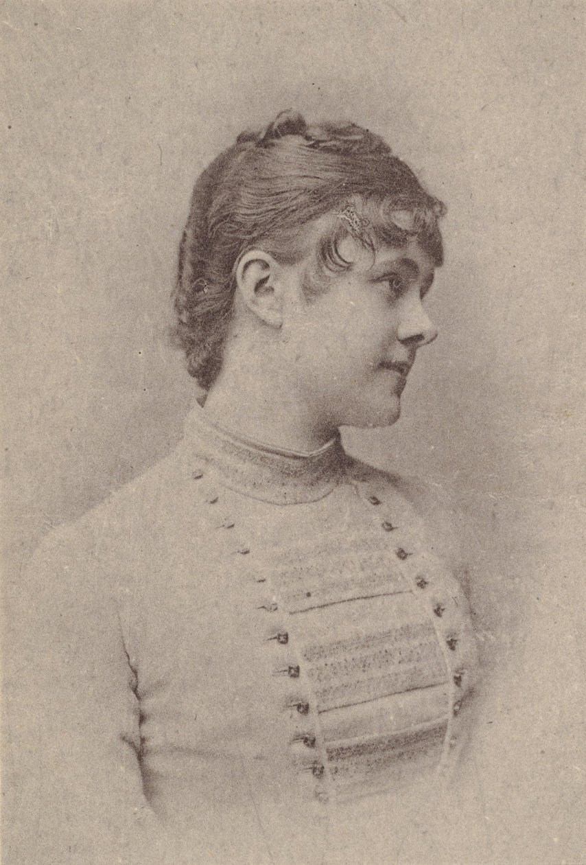 Lili Rupp, de la serie Actrices N67 promoviendo Virginia Brights Cigarettes para A..., ca. 1888 de Allen and Ginter