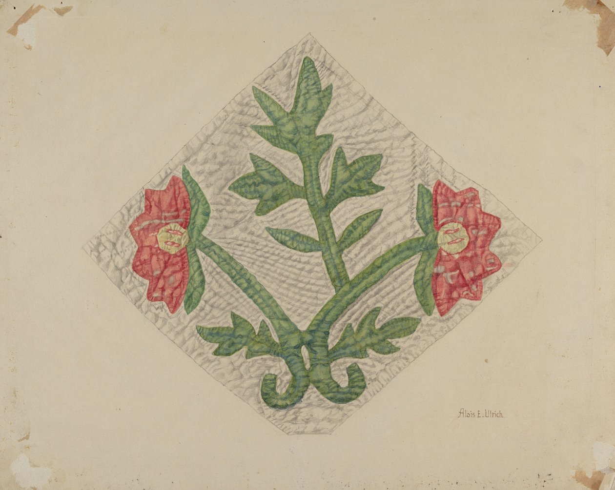 Patrón de colcha de Alois E. Ulrich