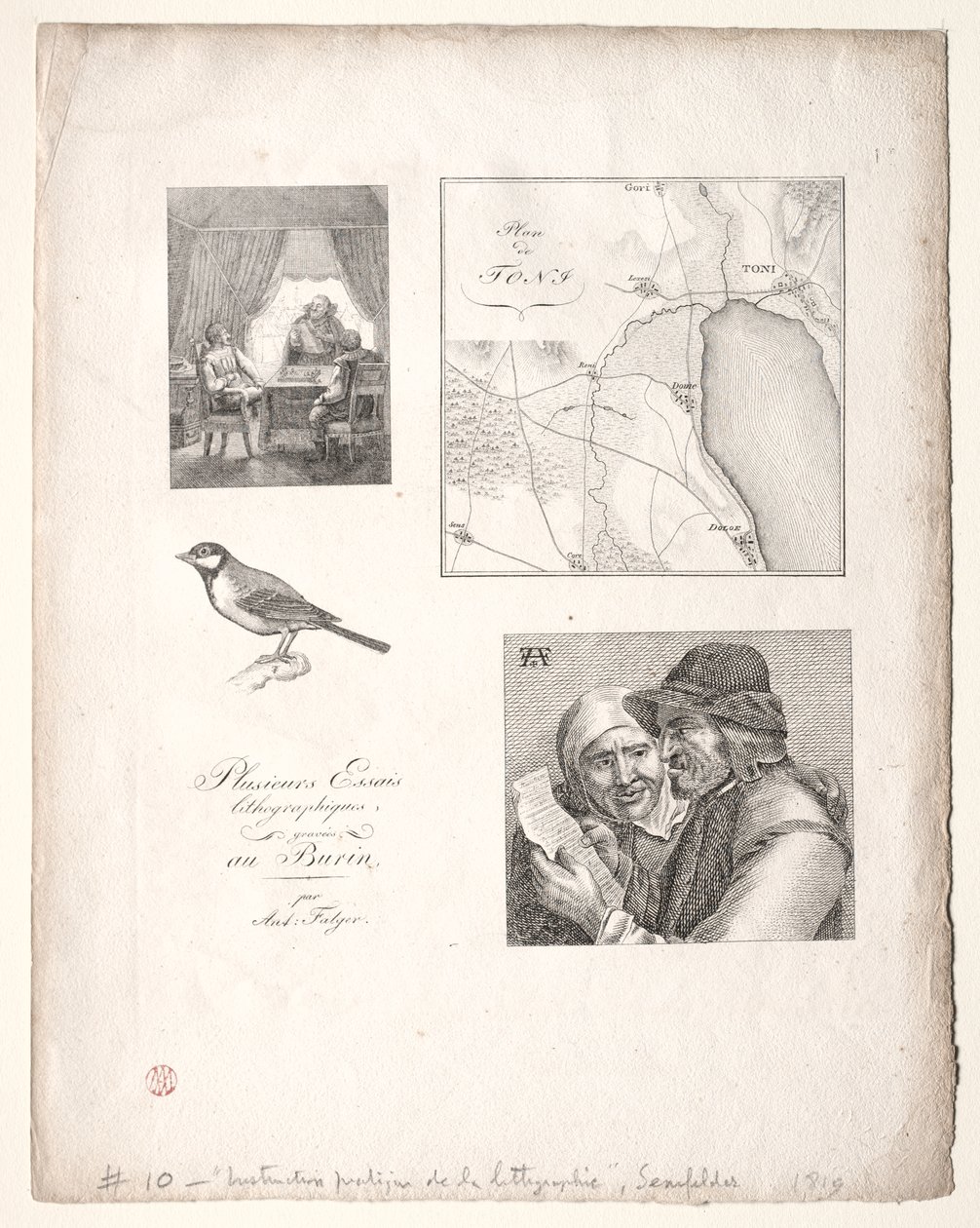 El arte de la litografía: Cuatro temas después de Falger de Alois Senefelder