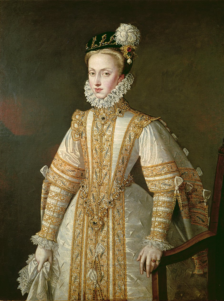 Ana de Austria (1549-80) Reina de España, c.1571 de Alonso Sánchez Coello