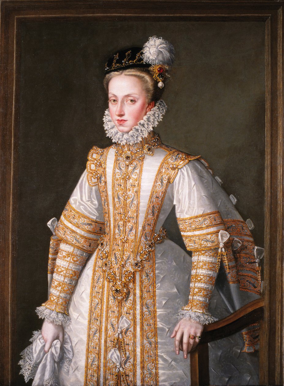 Ana de Austria, reina consorte de España de Alonso Sánchez Coello