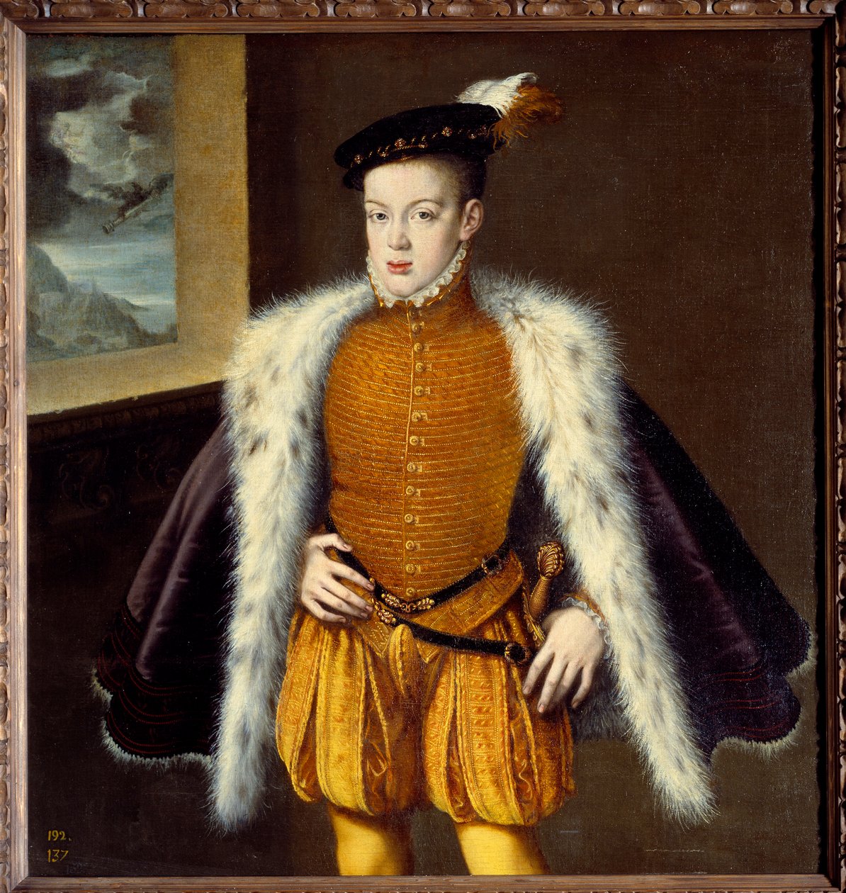 Retrato del Príncipe Don Carlos (1545-1568) hijo de Felipe II de Alonso Sánchez Coello