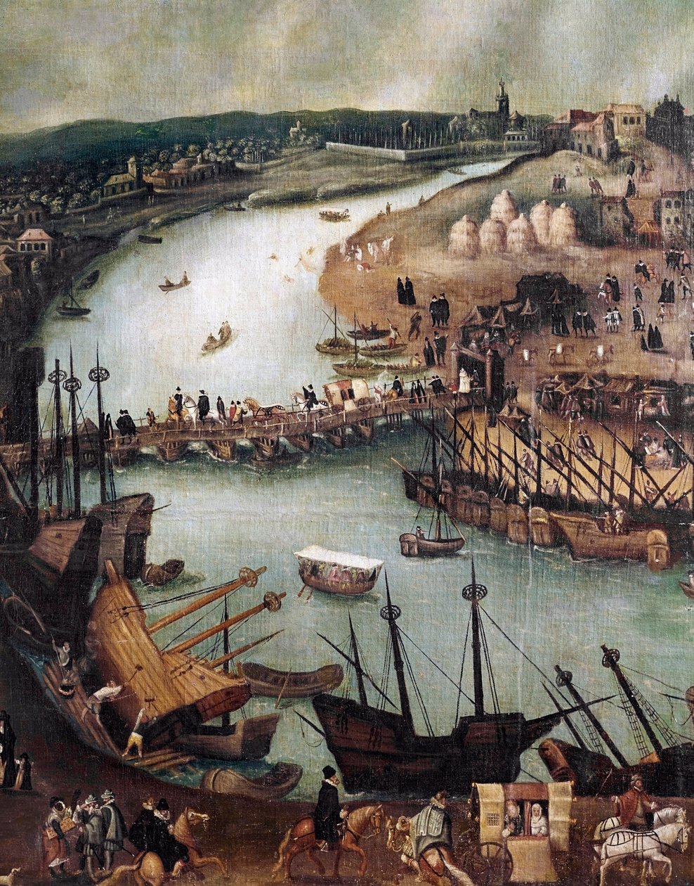 La ciudad de Sevilla (detalle) de Alonso Sánchez Coello