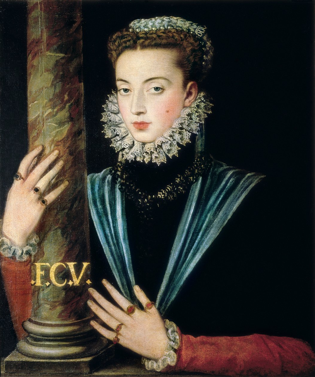 Retrato de Juana de España (Juana de Austria) de Alonso Sánchez Coello