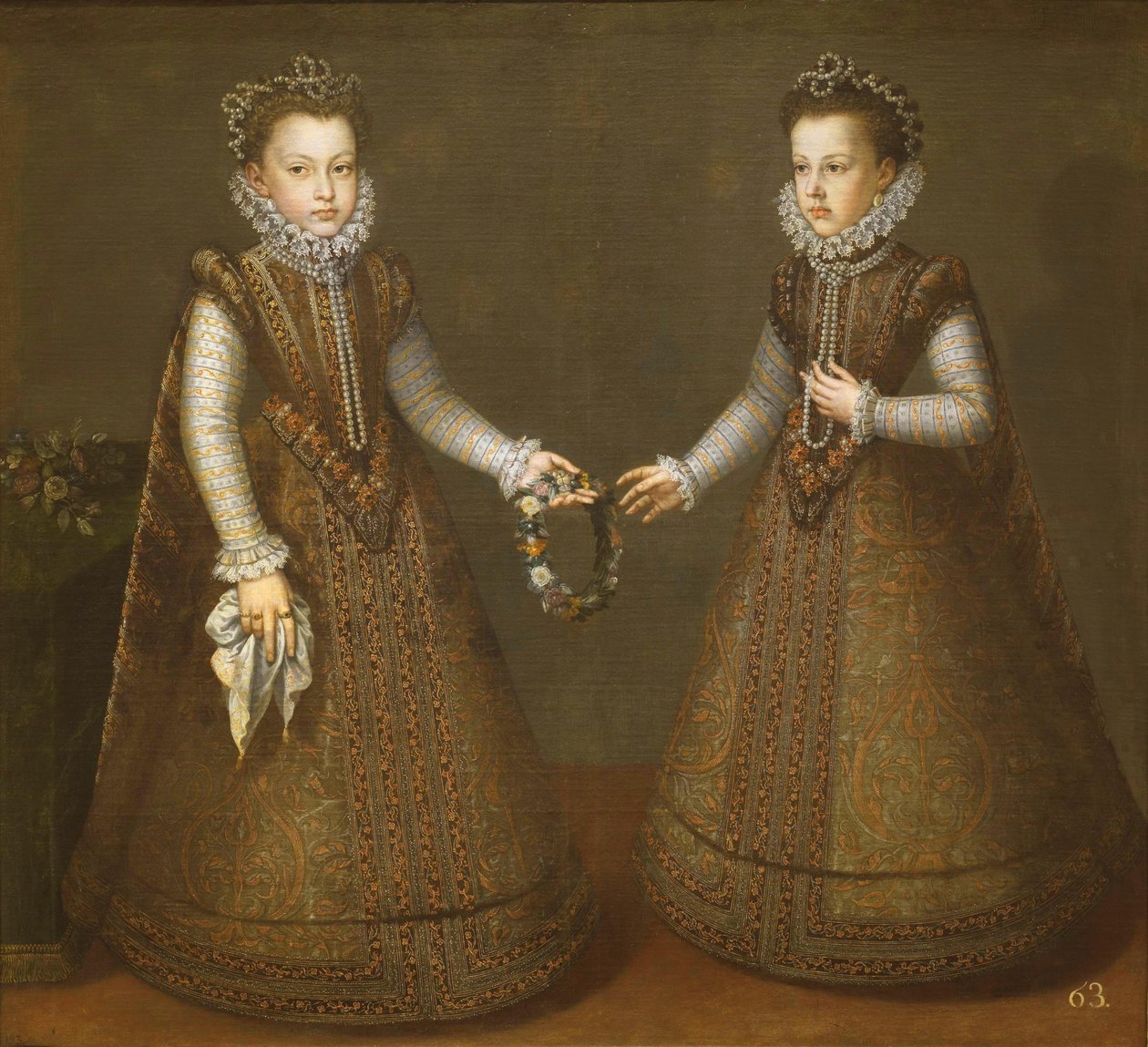 Las Infantas Isabel Clara Eugenia y Catalina Micaela de Alonso Sánchez Coello