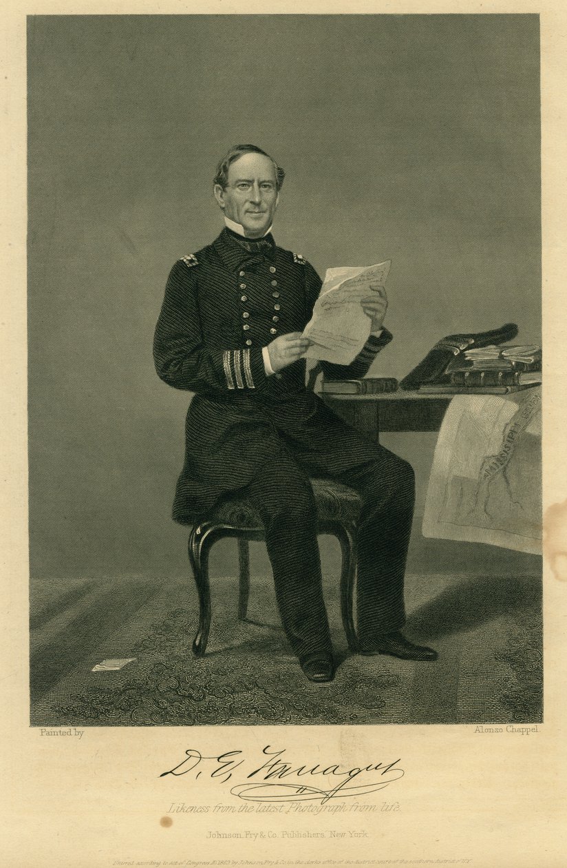 Adm. David Farragut (Unión) de Alonzo Chappel