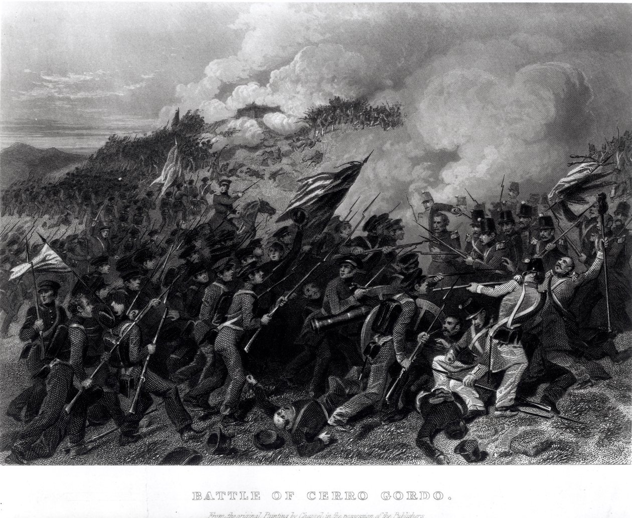 Batalla de Cerro Gordo, abril de 1847 de Alonzo Chappel