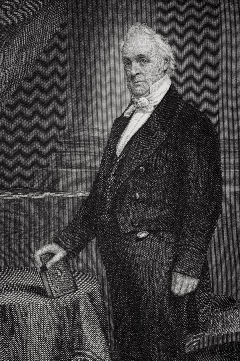 Retrato de James Buchanan (1791-1868) (detalle) de Alonzo Chappel