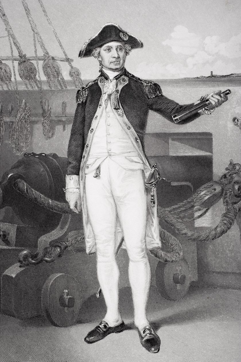 Retrato de John Paul Jones (1742-92) de Alonzo Chappel