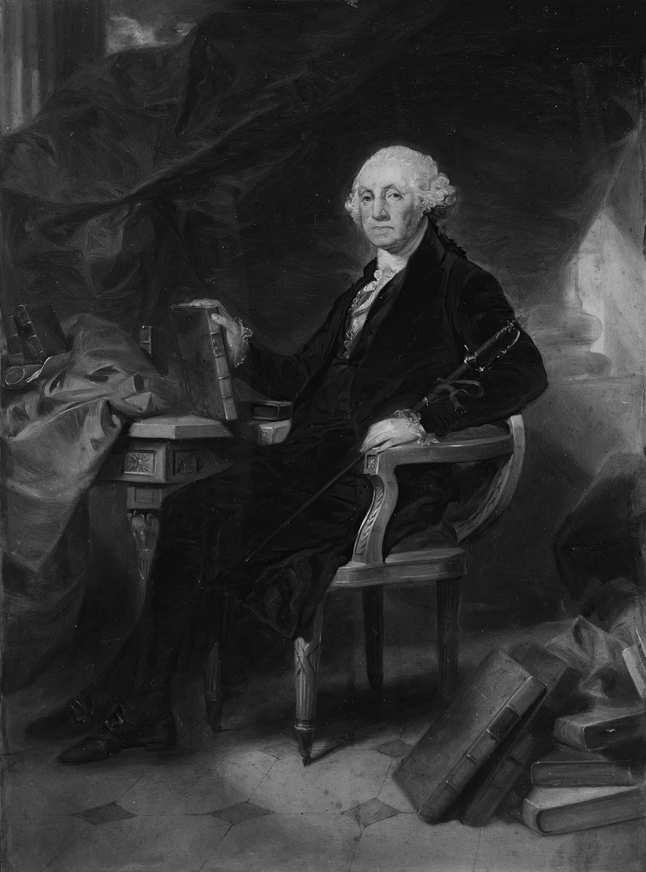 George Washington: Diseño para un Grabado, ca. 1860 de Alonzo Chappel