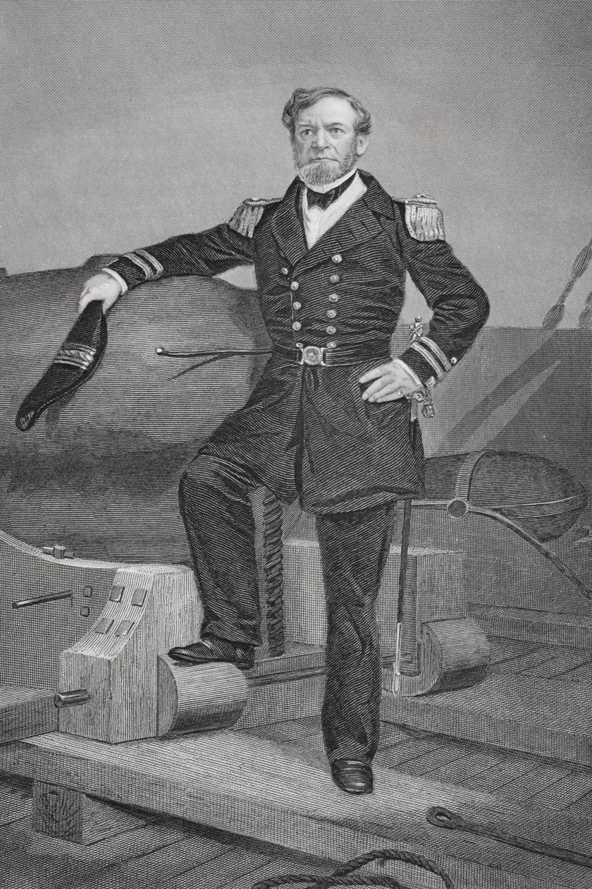 Retrato del almirante Andrew Hull Foote (1806-63) de Alonzo Chappel