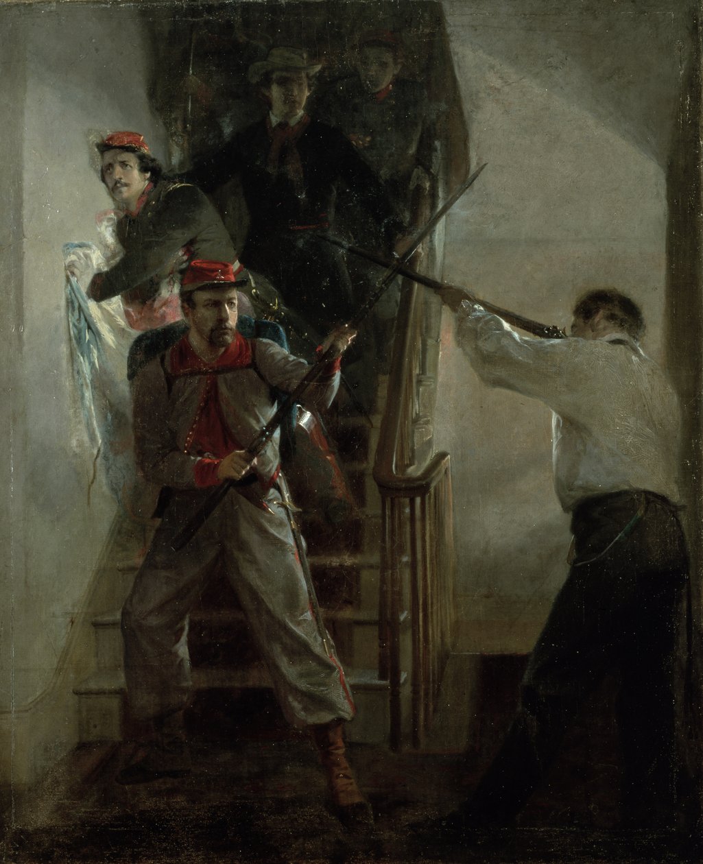 La Muerte de E. E. Ellsworth de Alonzo Chappel
