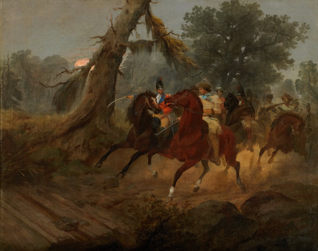 La cabalgata de los hombres del general Marion de Alonzo Chappel