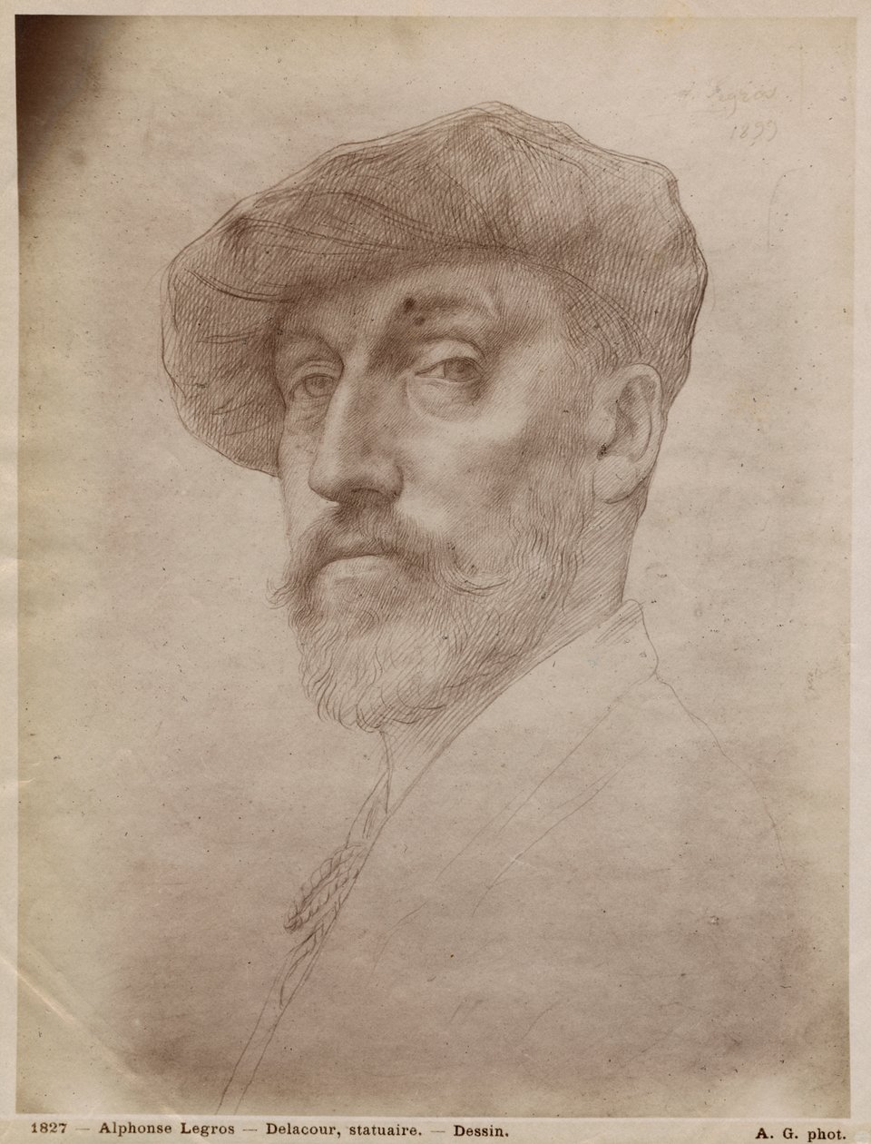 Clovis Delacoux, escultor, 1899 de Alphonse Legros