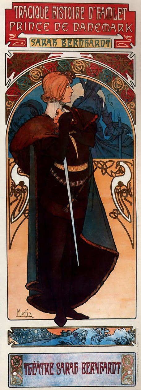 Hamlet de Alphonse Mucha