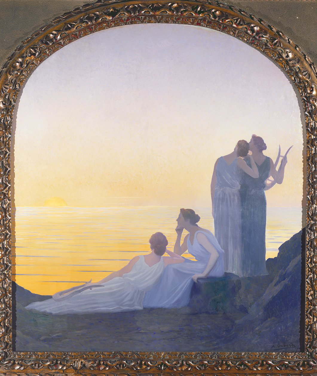 Una tarde en tiempos antiguos, 1908 de Alphonse Osbert