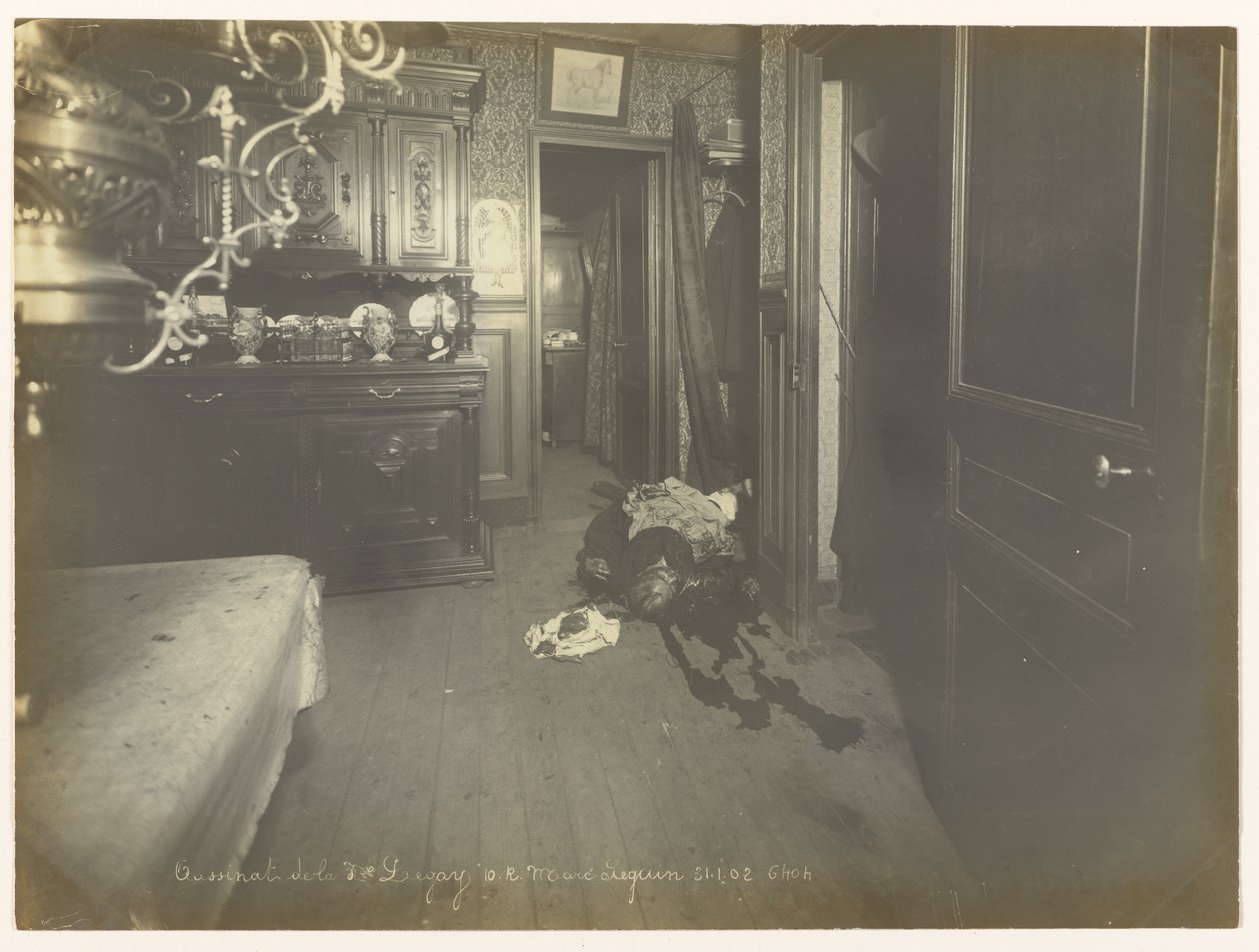 Vista del comedor donde se descubrió el cuerpo de Alphonse Bertillon