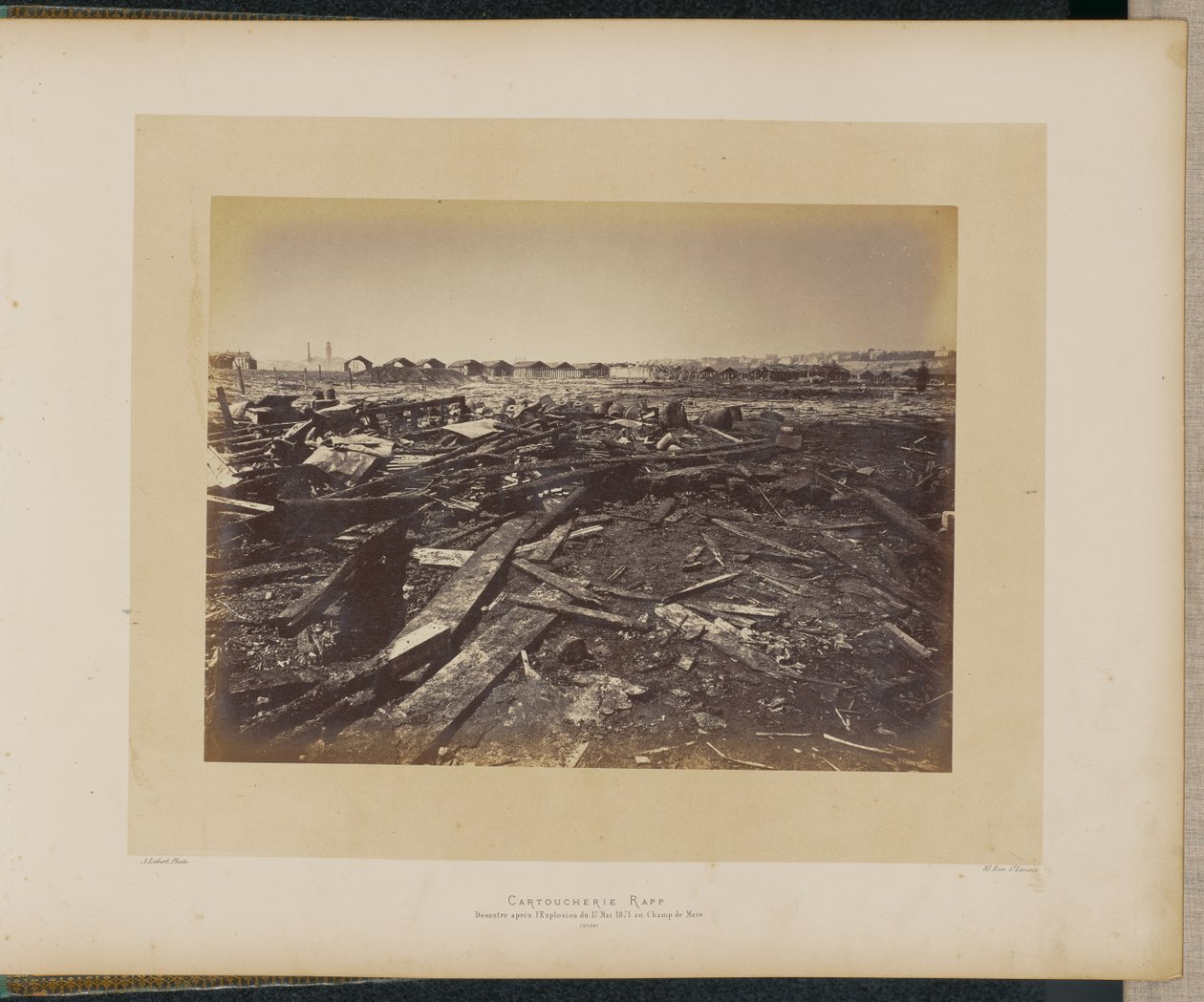 Cartuchería Rapp. Desastre en el Campo de Marte tras la explosión del 17 de mayo de 1871. de Alphonse J. Liébert