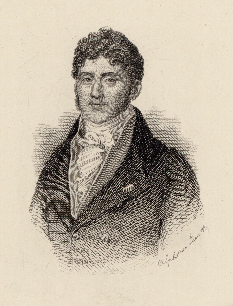 Retrato del Compositor Étienne Nicolas Méhul 1763-1817 de Alphonse Lamotte