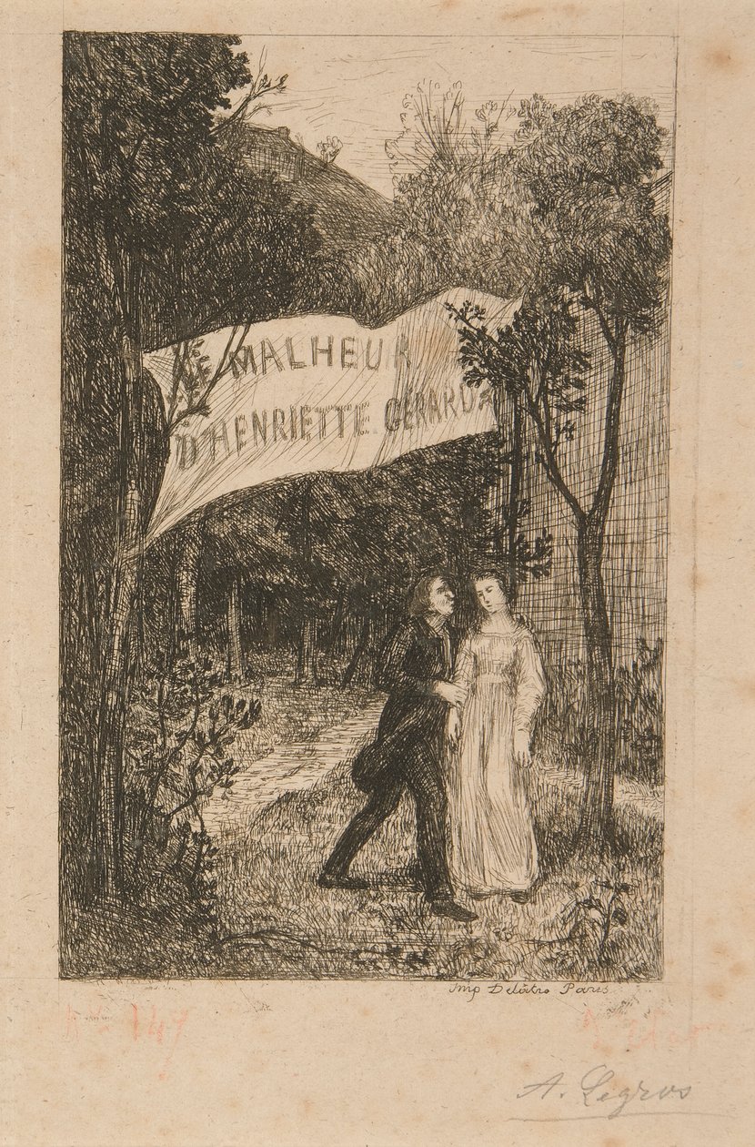2 ilustraciones para Le Malheur d de Alphonse Legros