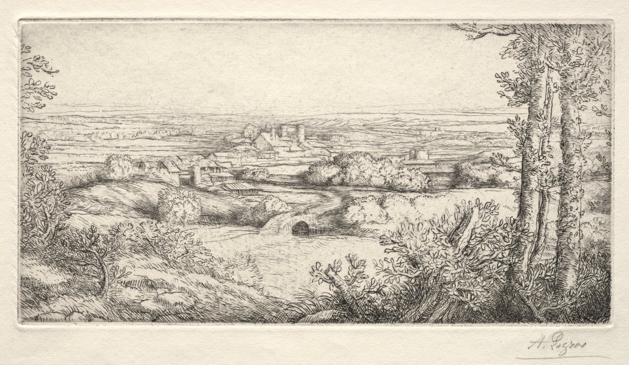 Un valle en Borgoña de Alphonse Legros