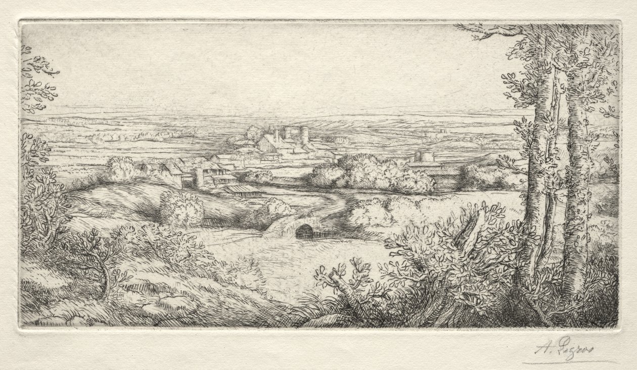 Un valle en Borgoña de Alphonse Legros