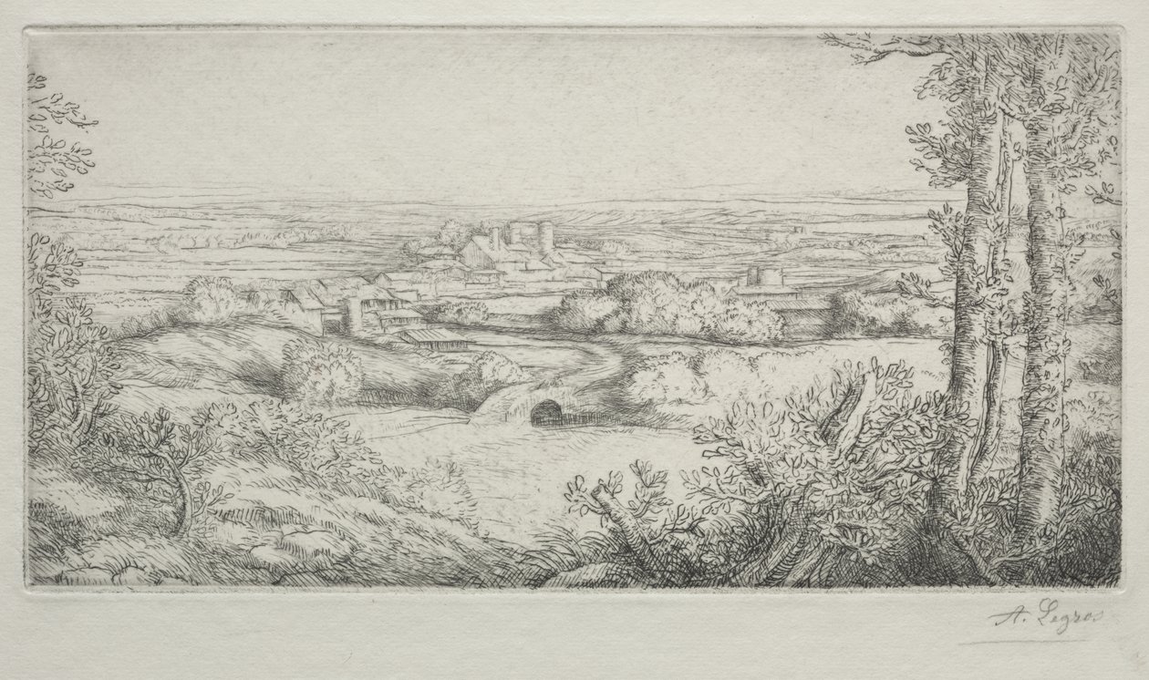 Un valle en Borgoña de Alphonse Legros