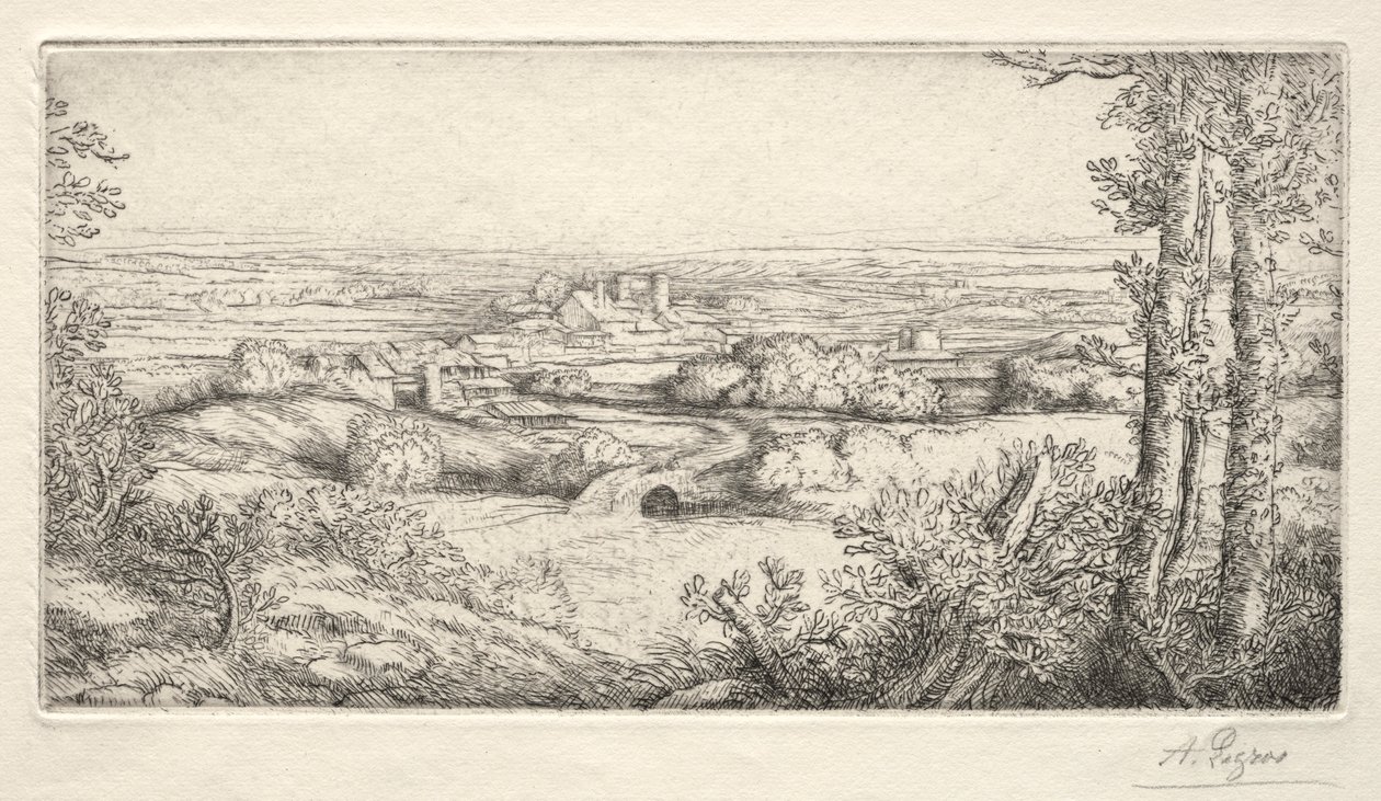 Un valle en Borgoña de Alphonse Legros
