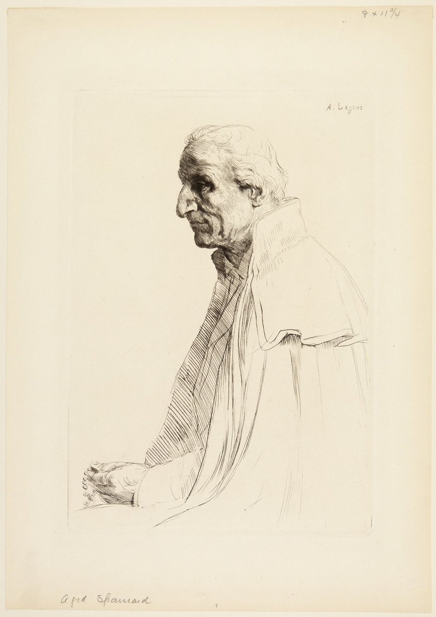 Español anciano de Alphonse Legros