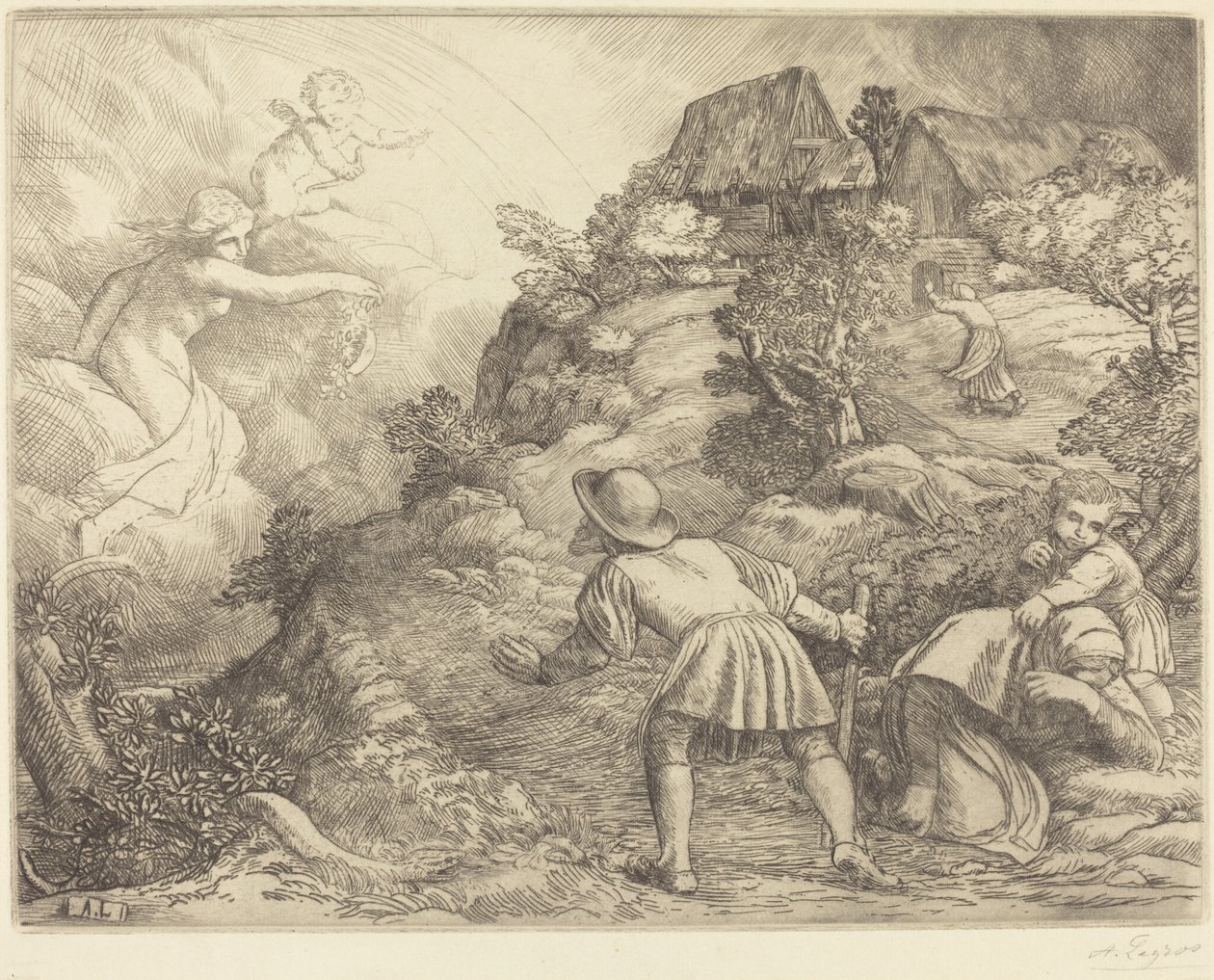 Alegoría del Campesino y la Fortuna de Alphonse Legros