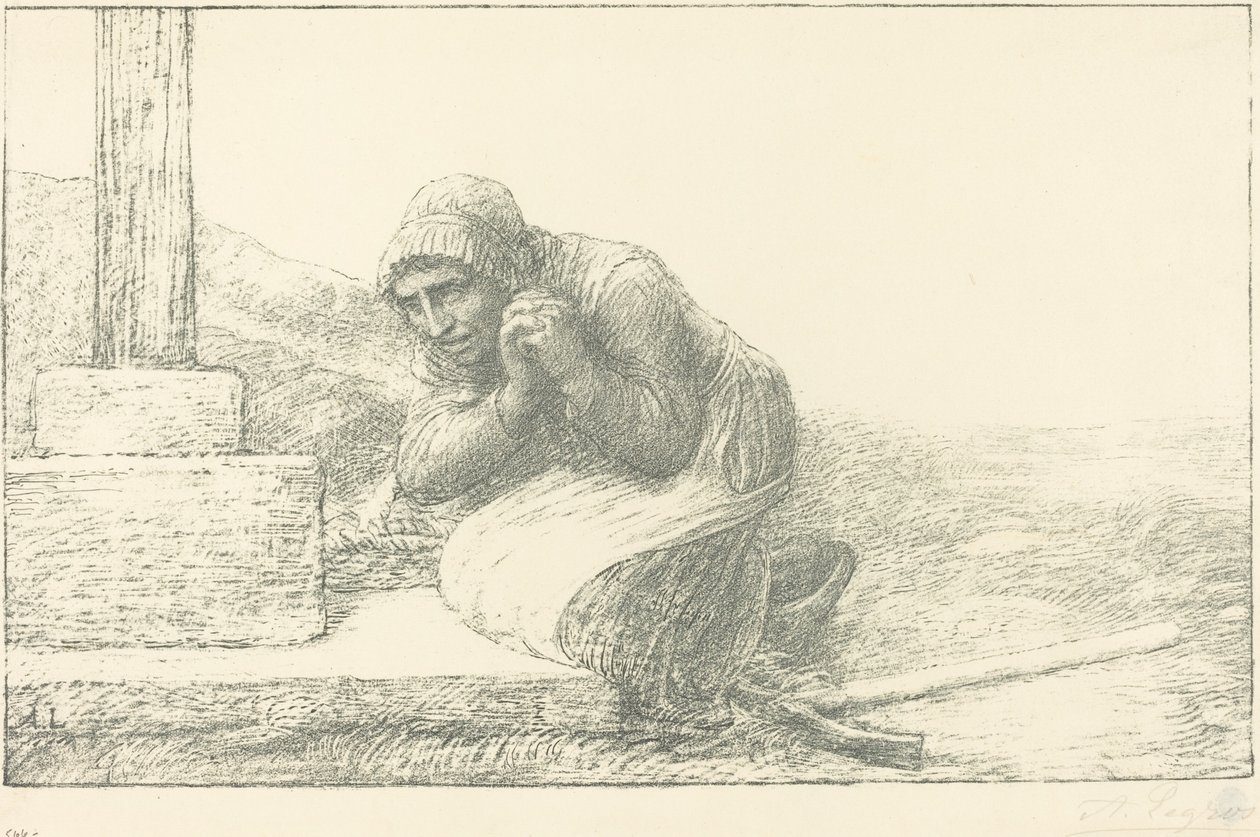 Al pie de la cruz de Alphonse Legros